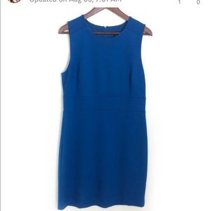 Ann Taylor Royal Blue Ponte Knit Sleeveless Dress